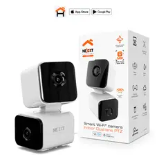Nexxt Solutions - CÁMARA INTELIGENTE MOVIL DOBLE LENTE WI-FI PARA INTERIOR 2K NEXXT NHC-IP30DL