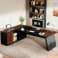 NACIONAL - Escritorio Gerencial en L de melamina - LYON