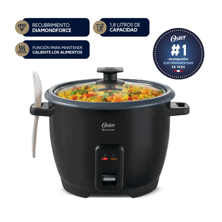 Olla Arrocera 1.8L Antiadherente DiamondForce CKSTRCB10DFBLK