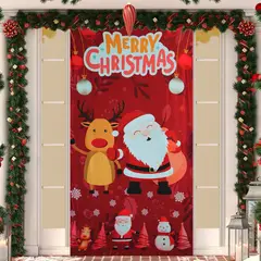 SALA FABULOSA - Funda de puerta de navidad Merry christmas