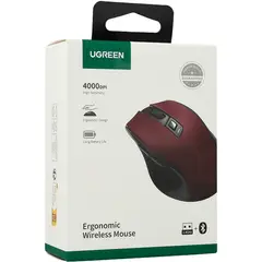 TEROS GAMING - MOUSE BLUETOOTH E INALAMBRICO UGREEN ROJO MU006