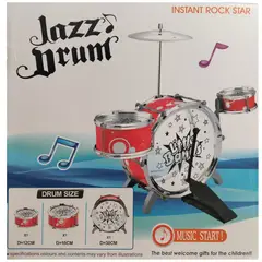 OEM - Bateria Musical de Juguete para Niño My First Band Jazz Drum 5 piezas