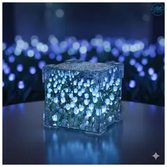 GENERICO - Cubo Armable de Tulipanes Azul ¡Efecto Espejo Deslumbrante y Decorativo