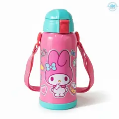 GENERICO - Tomatodo Escolar de 600ml para Niña ¡Hidratación Segura y con Diseño Fashion