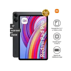 XIAOMI - TABLET REDMI PAD PRO 12'' 8GB 256GB ANDROID 14 GRIS