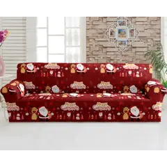 SALA FABULOSA - FUNDAS DE MUEBLE 3-2-1 DE NAVIDAD + 6 COJINES/ MERRY CHRISTMAS