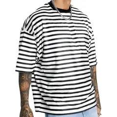 GENERICO - Polo Hombre Oversize Rayas