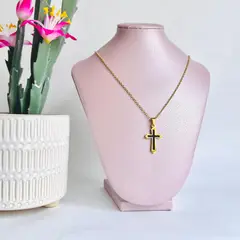 GENERICO - Collar cruz - Joyas de Mora azul