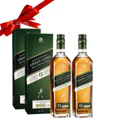 JOHNNIE WALKER - Whisky Green Label Botella 750ml x 2 Unid