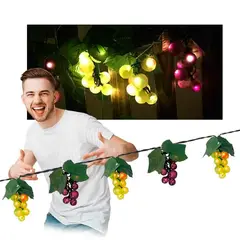 GENERICO - Guirnalda OFERTALuces led uvas y hojas por 4mts