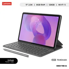 LENOVO - TABLET IDEA TAB 11 WIFI 8GB RAM 128GB ROM - GRIS + TECLADO + LAPIZ