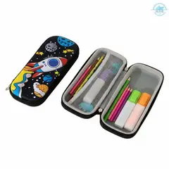 GENERICO - CARTUCHERA COHETE ESPACIAL ESCOLAR 3D PARA NIÑOS