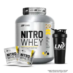 UNIVERSE NUTRITION - Nitro whey 2.5 Kg - Vainilla Proteina Whey UN + Shaker + 2 Sachet Nitro Whey