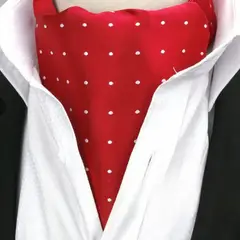 KAST PE - Bufanda Corbata Ethan Rojo de seda para hombre