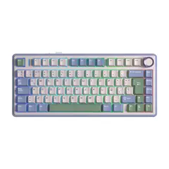 AULA - TECLADO F75 RGB INALAMBRICO ESPAÑOL PASTEL REAPER-SWITCH