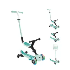 GLOBBER - Scooter Go Up Active LED 360 Menta