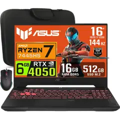ASUS - Laptop TUF Gaming A16 Ryzen 7-7445HS 16GB RAM 512GB SSD Nvidia RTX4050 6gb 16 WUXGA IPS 144Hz
