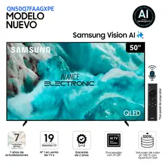 SAMSUNG - Televisor QLED 50" 4K Ultra HD Tizen QN50Q7FAAG - Modelo 2025