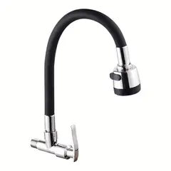 C&A - Llave de Lavadero para Pared Flexible Negro Mod Z