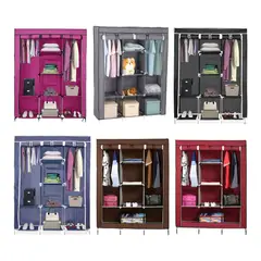 GENERICO - Clóset Ropero Armable Portátil 3 Cuerpos y 8 Divisiones - Color Aleatorio - 1Unidad