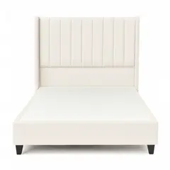 GENERICO - Cama Tapizada Confort Lineal Ivory 1.5 Plz