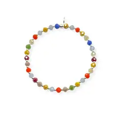 SANTORAL - Pulsera Muranos Colores - Plata