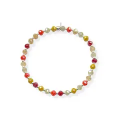 SANTORAL - Pulsera Muranos Colores - Plata