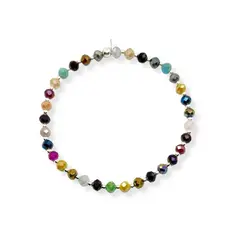 SANTORAL - Pulsera Muranos Colores - Plata
