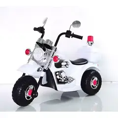 GENERICO - MOTO ELÉCTRICA HARLEY CHOPPER KIDS BLANCO