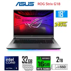 ASUS - Laptop Rog Strix G18 Core Ultra 9-275HX 32GB RAM 2TB SSD Nvidia 16gb RTX5080 18 WQXGA 240Hz