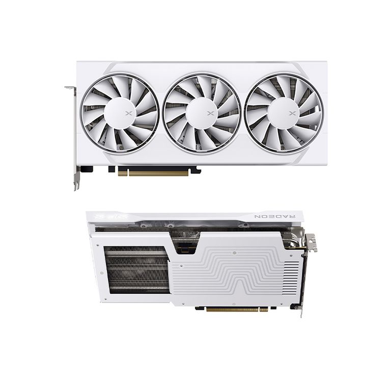 Tarjeta de video Swift AMD Radeon RX 9060 XT OC White Triple Fan Gaming Edition 16GB