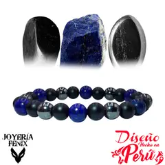JOYERIA FENIX - Pulsera Triple Protección Ónix - Joyería Fénix