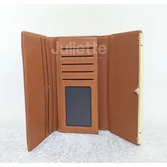 GENERICO - BILLETERA CON TARJETERO Y MONEDERO PARA DAMA 3 CUERPOS