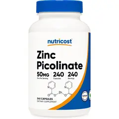 NUTRICOST - Zinc Picolinato 240 Capsulas 50 mg