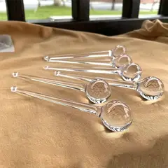 GENERICO - Adorno Navideño Carámbano Transparente Lágrima Cristalina 14 cm Pack 6