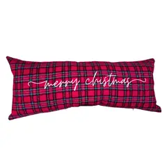 GENERICO - Cojin Navidad Merry Christmas Escocés 70 x 30 Decoraline Home