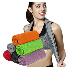 GENERICO - TOALLA DE SECADO RÁPIDO PARA DEPORTES NARANJA