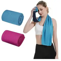 GENERICO - TOALLA DE SECADO RÁPIDO PARA DEPORTES AZUL