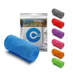 GENERICO - Toalla Refrescante Deportiva Microfibra 1pcs AZUL