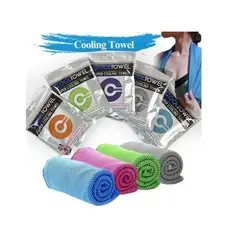 GENERICO - Toallas de hielo refrescantes de microfibra para Yoga AZUL