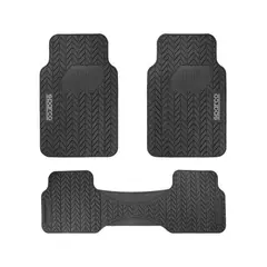 SPARCO - Piso Pvc Para Auto Camioneta 3 Piezas Universal
