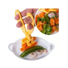 GENERICO - 2Tijera Cortador triturador de alimentos de bebe multiusos