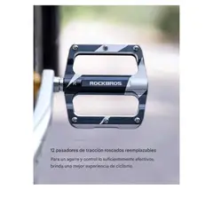 ROCKBROS - Pedal de aleacion de Aluminio K306 ROCKBROS-MARMOLEADO