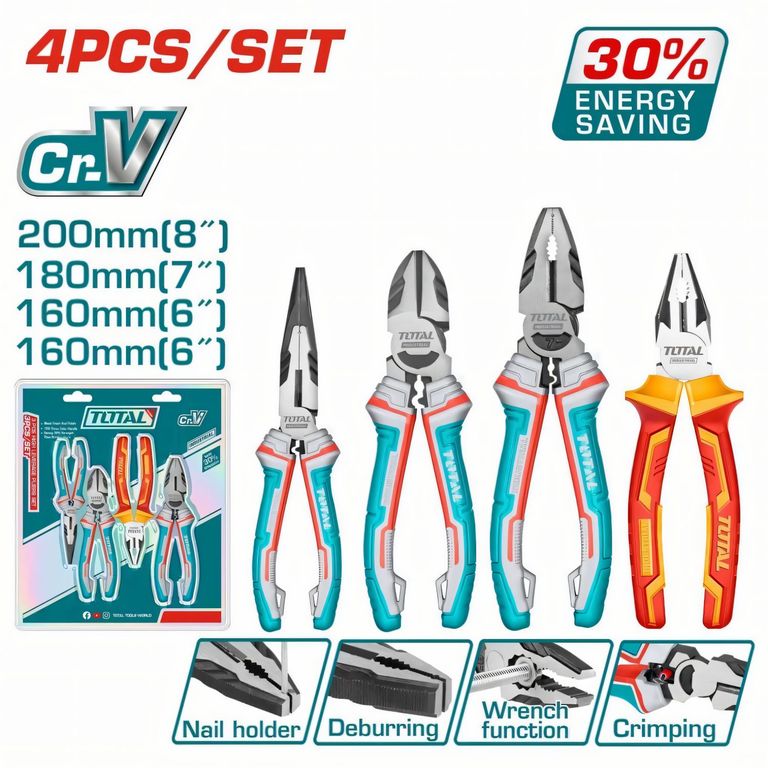 Juego De Alicate 4pcs Total - THT2K0456