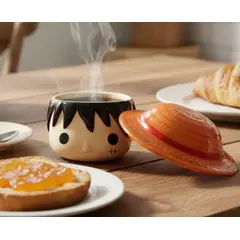 GENERICO - TAZA CARA DE LUFFY 3D ONE PIECE