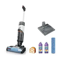 SHARK - Aspiradora inalámbrico HydroVac autolimpieza 3-1 multisuperficie, 2 cepillos, 2 soluciones.
