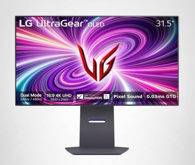 Monitor Gamer 32GS95UE Ultragear 4K UHD de 32” OLED 240Hz G-SYNC 003ms