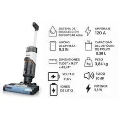SHARK - Aspiradora inalámbrico HydroVac autolimpieza 3-1 multisuperficie