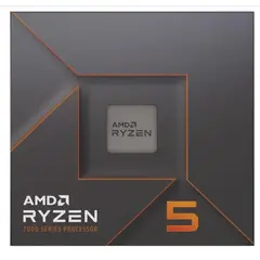 AMD - Procesador para computadora Ryzen 5 7600X – 6 Núcleos, 12 Hilos, 5.3 GHz, Socket AM5