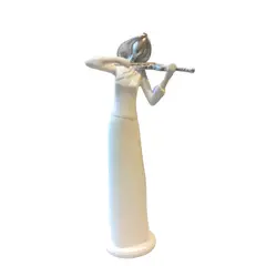 GENERICO - Escultura Decorativa Mujer con Violín - Adorno Elegante para Sala Regalo Ideal